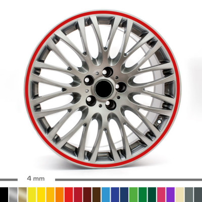 Felgenrandaufkleber 4mm 