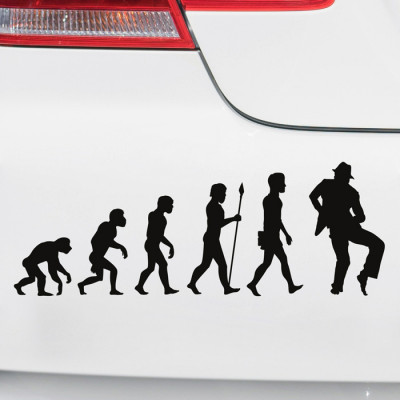 Autoaufkleber Evolution Tanzen