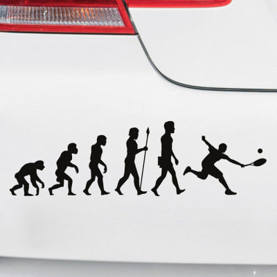 Autoaufkleber Evolution Tennis