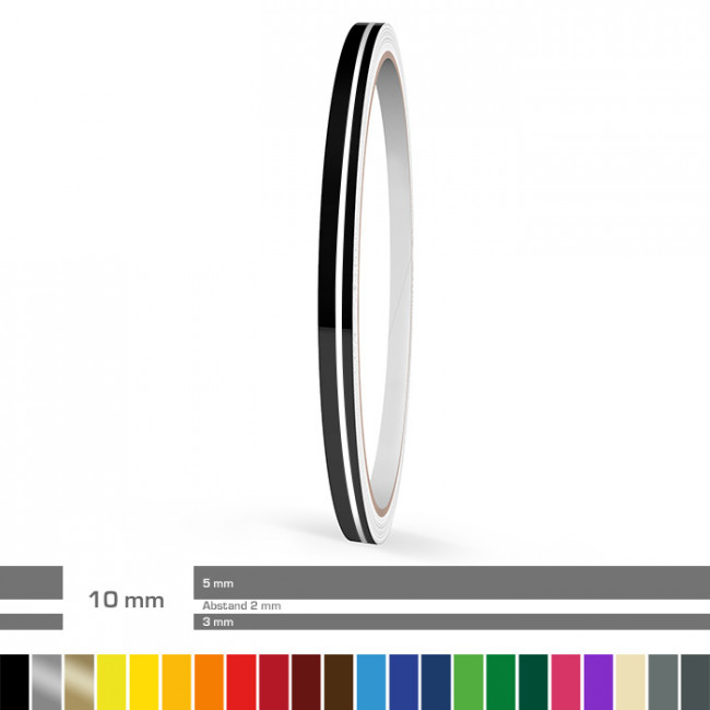 Modellb. Reflektierender Zierstreifen 2 mm ver Wohnmobil Farb Motorrad Auto 