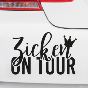 Autoaufkleber Zicken on Tour