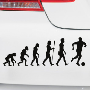 Autoaufkleber Evolution Fußball