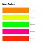 Felgenbettaufkleber Arrow-Design 15mm Neon