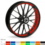 Felgenbettaufkleber GP-Design reflektierend 25mm