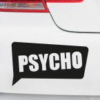 Autoaufkleber Psycho
