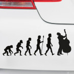 Autoaufkleber Evolution Cello