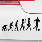 Autoaufkleber Evolution Fußball