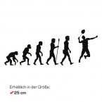 Autoaufkleber Evolution Badminton