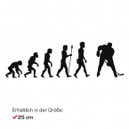 Autoaufkleber Evolution Eishockey