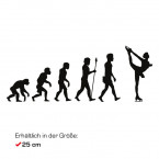 Autoaufkleber Evolution Eiskunstlauf