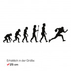 Autoaufkleber Evolution Football