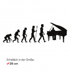 Autoaufkleber Evolution Piano