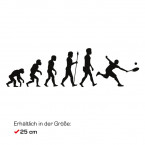 Autoaufkleber Evolution Tennis