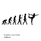 Autoaufkleber Evolution Yoga