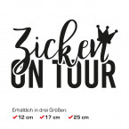 Autoaufkleber Zicken on Tour